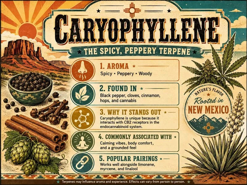 High Desert Relief: Caryophyllene: The Spicy, Peppery Terpene Behind Some of Your Favorite New Mexico Cannabis Strains