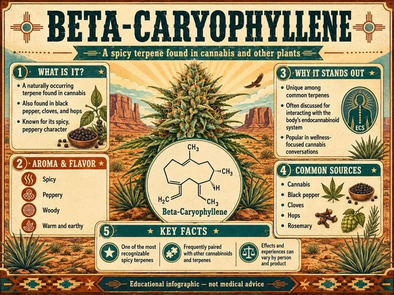 High Desert Relief: Terpene Spotlight: Beta-Caryophyllene, the “Dietary Cannabinoid” in New Mexico Cannabis