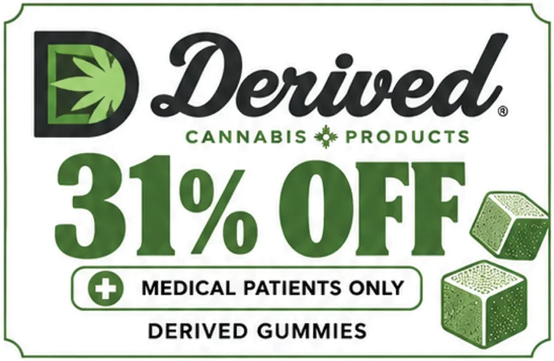 Derived gummies 31% off for medical patients, an October deal at High Desert Relief